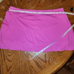 Vibrant Pink Skirt Swimskirt Tennis Skirt w/ Pocket